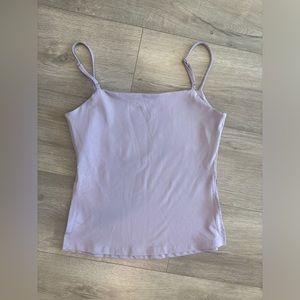 Lavender Tank with Slits on Sides